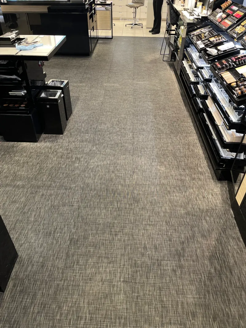 Commercial carpet cleaned in an Orange County store