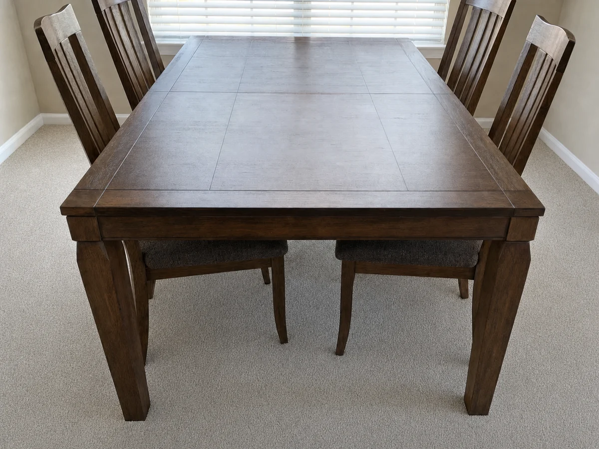 Dining room carpet, coffee spill after cleaning