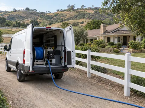 Carpet cleaning inside a Yorba Linda, California home
