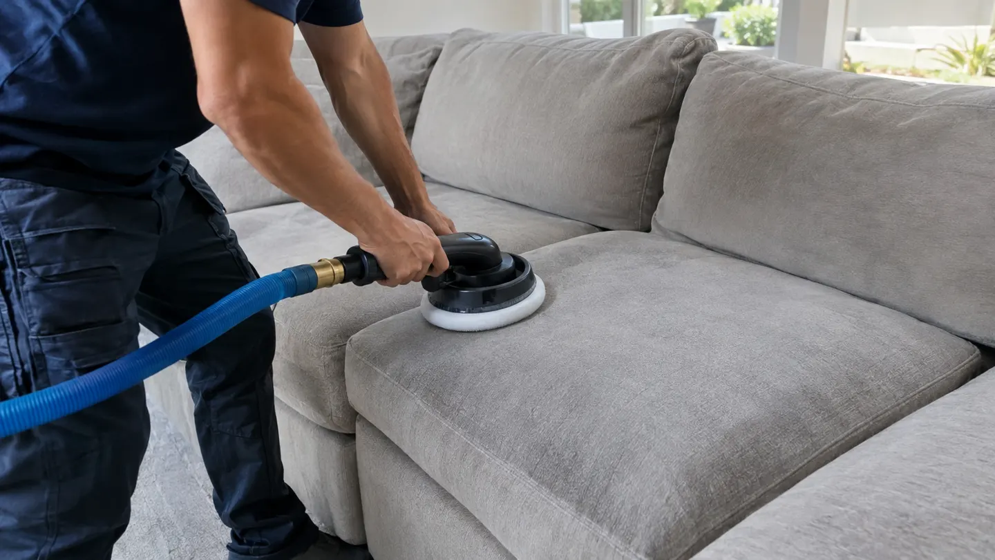 Professional microfiber couch cleaning in Orange County