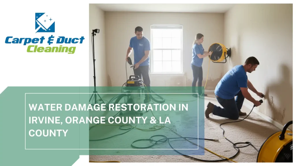 Water Damage Restoration in Irvine, Orange County & LA County