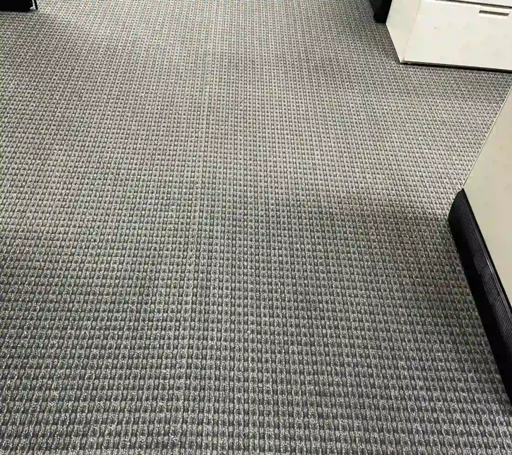 Carpet after stain removal