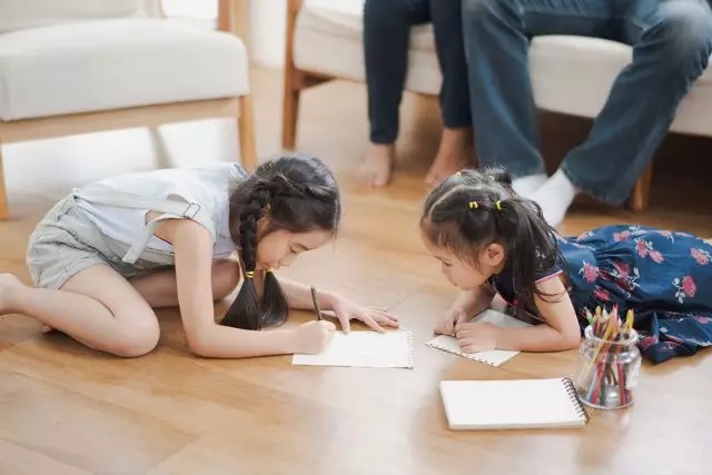 Healthier Home for kids playing on floor