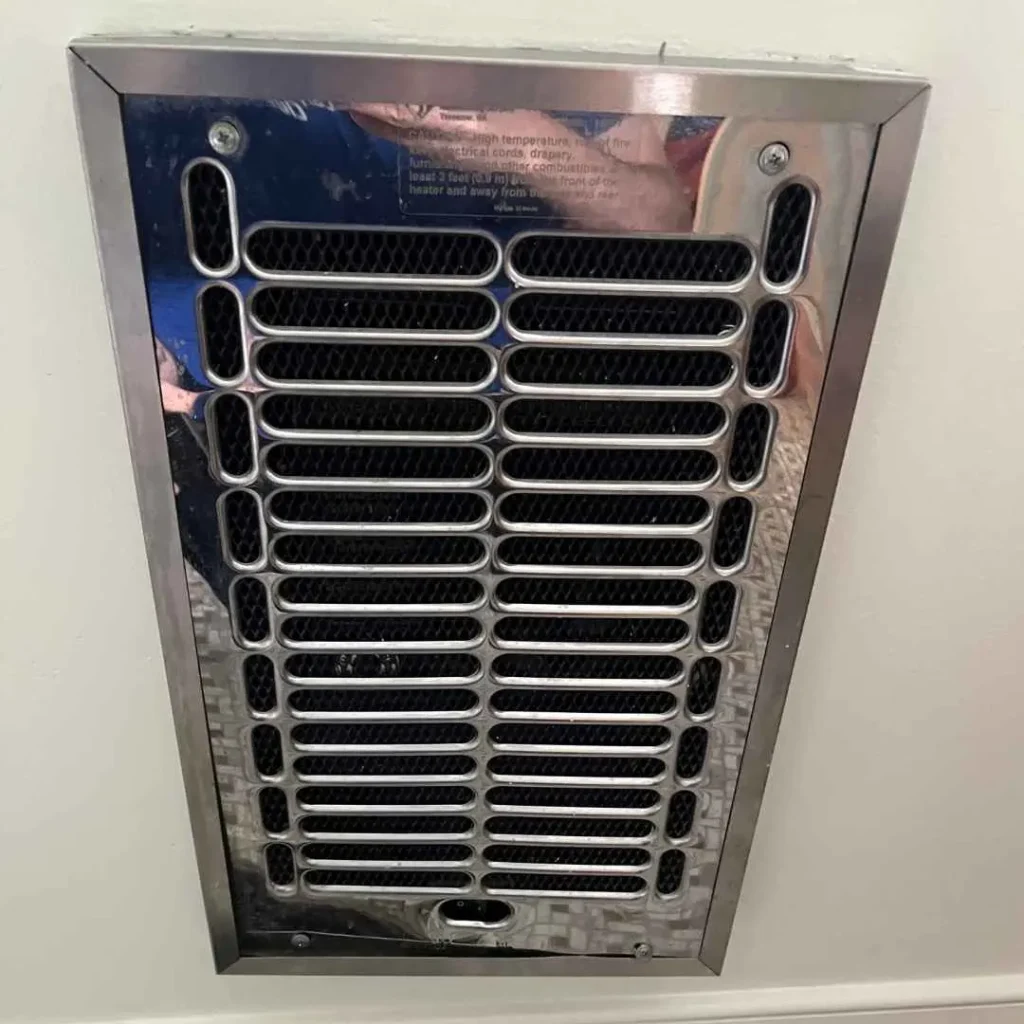 clean home interior with air vents