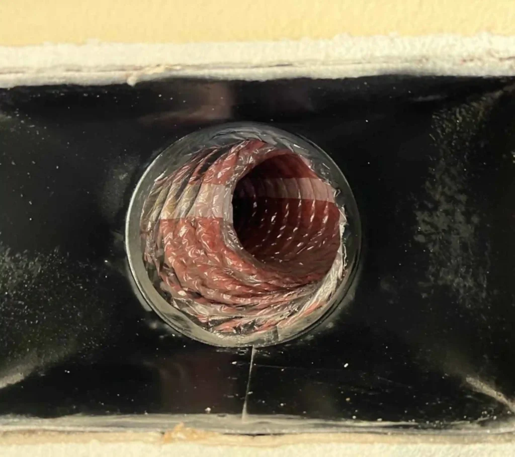 Clean HVAC vents after duct sanitizing