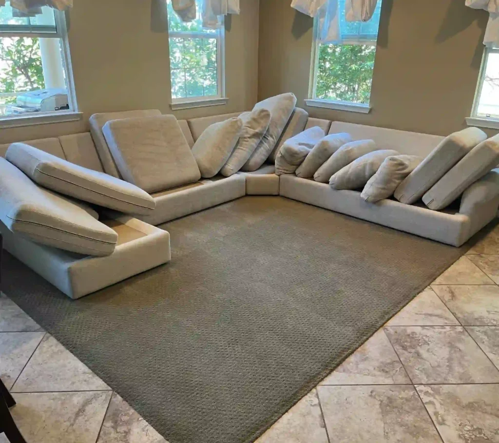 Cleaned Sectionals in home