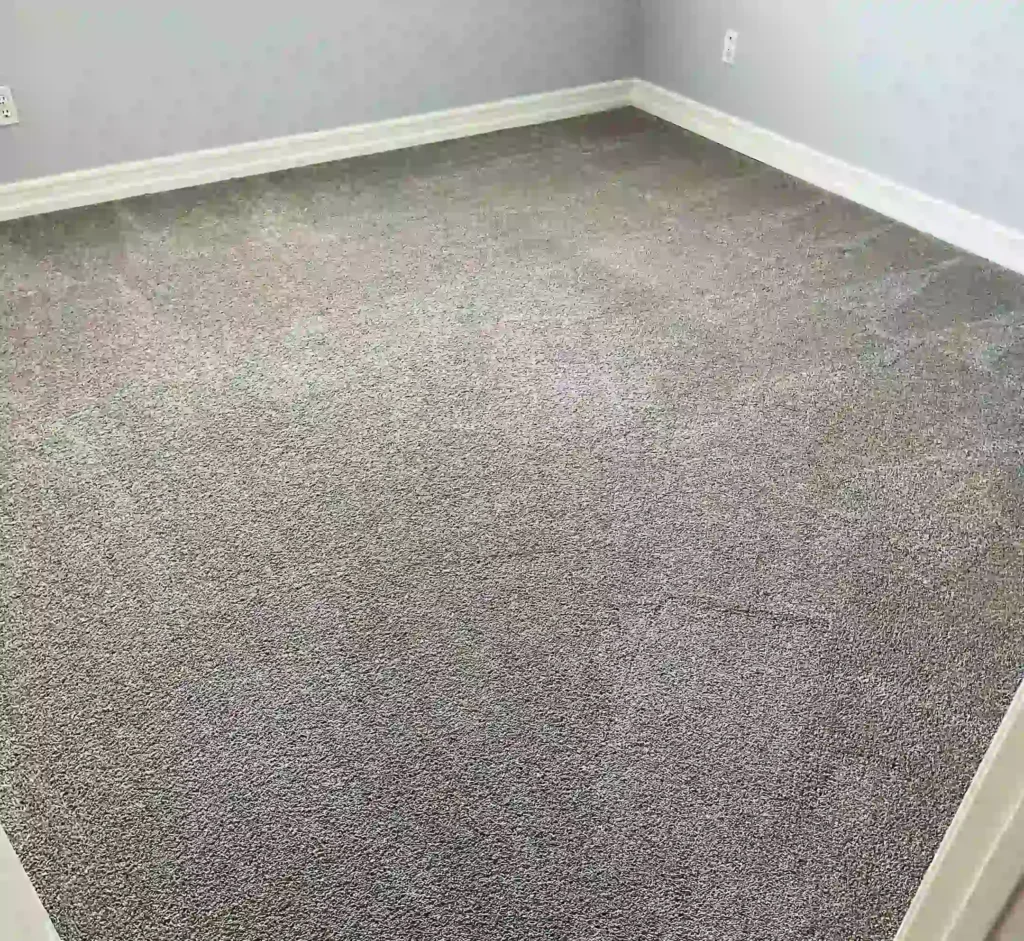 freshly cleaned carpet inside a modern Yorba Linda living room.