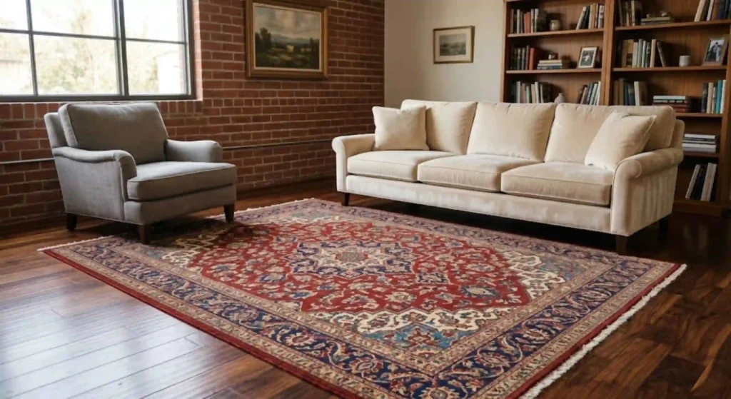 Oriental rug in a Tustin home