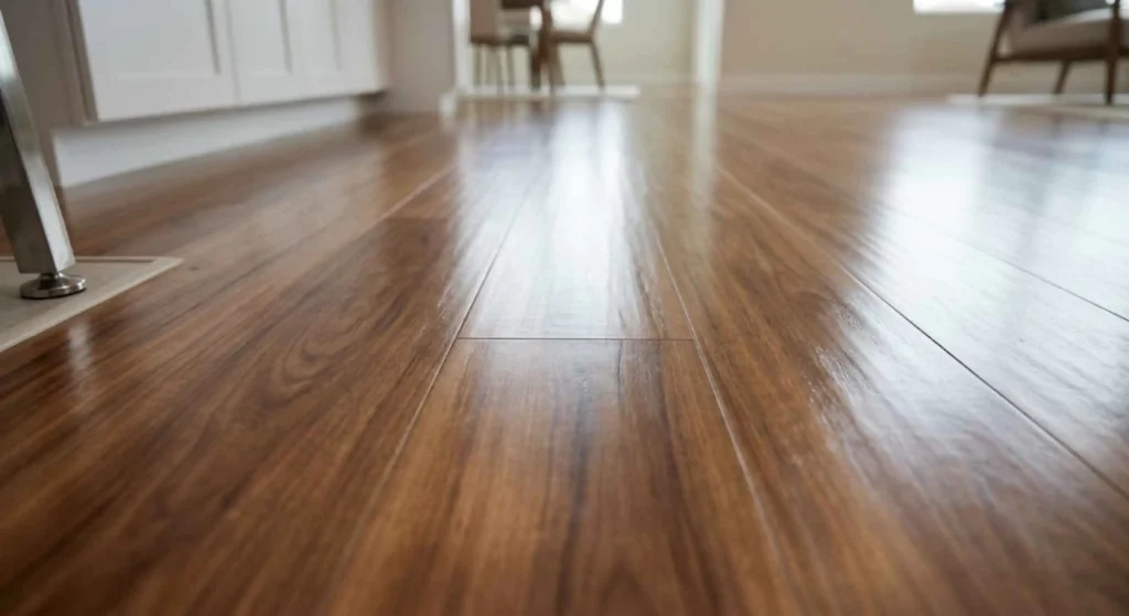 cleaned floor close up
