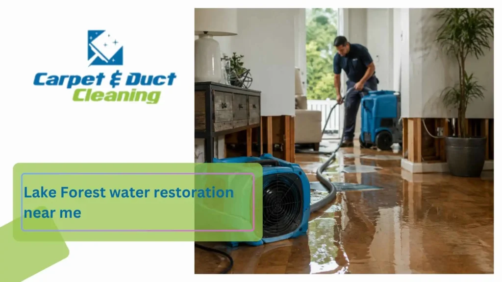 Lake Forest water restoration near me